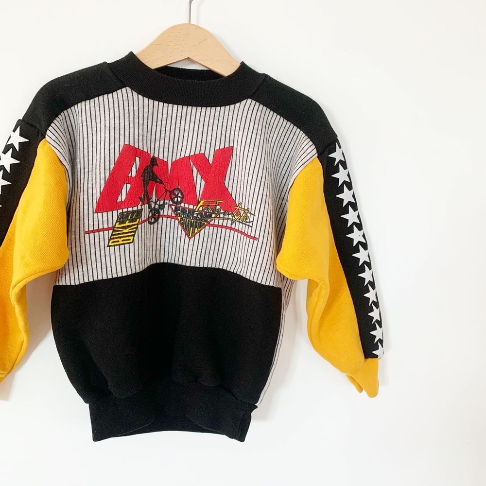 Vintage BMX pullover, Size 4/6 years